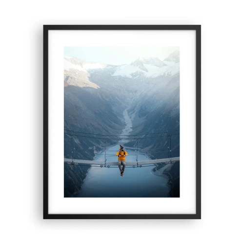 Affiche dans un cadre noir - Poster - Ravi de la suspension - 40x50 cm