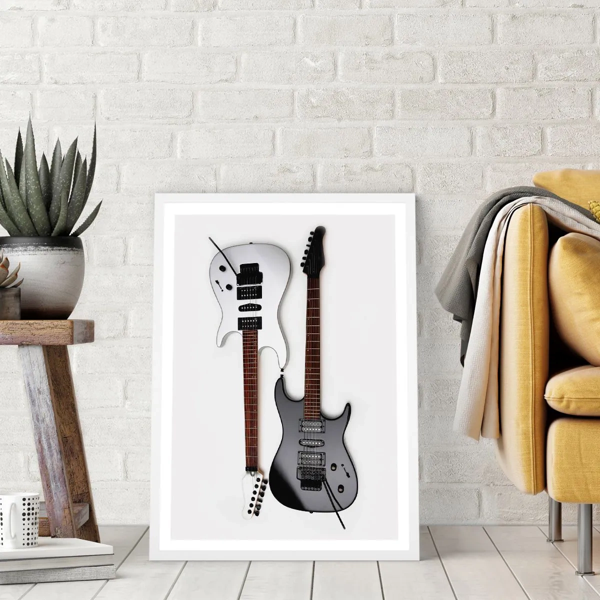 Affiche dans un cadre blanc - Poster - Harmonie des formes - 40x50 cm
