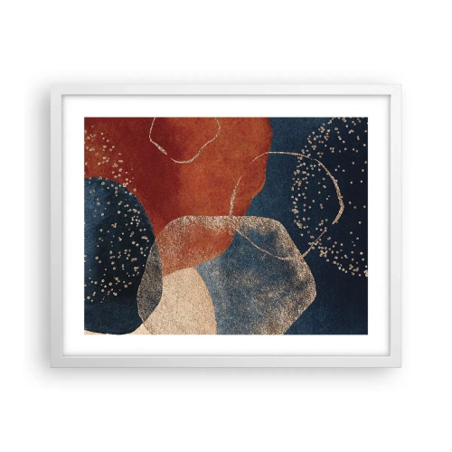 Affiche dans un cadre blanc - Poster - La légèreté de l'être - 50x40 cm