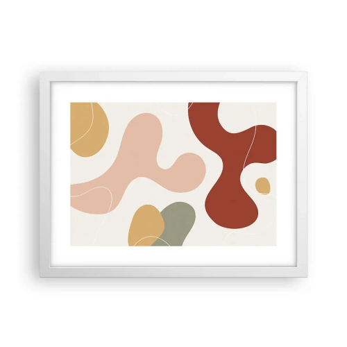 Affiche dans un cadre blanc - Poster - Entrelac - 40x30 cm