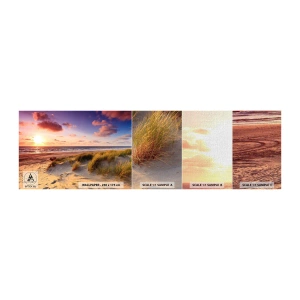 Échantillon de Papier Peint Premium Canvas - L'air sent déjà l'été - Paysage, Plage, Dune - 100x30 cm
