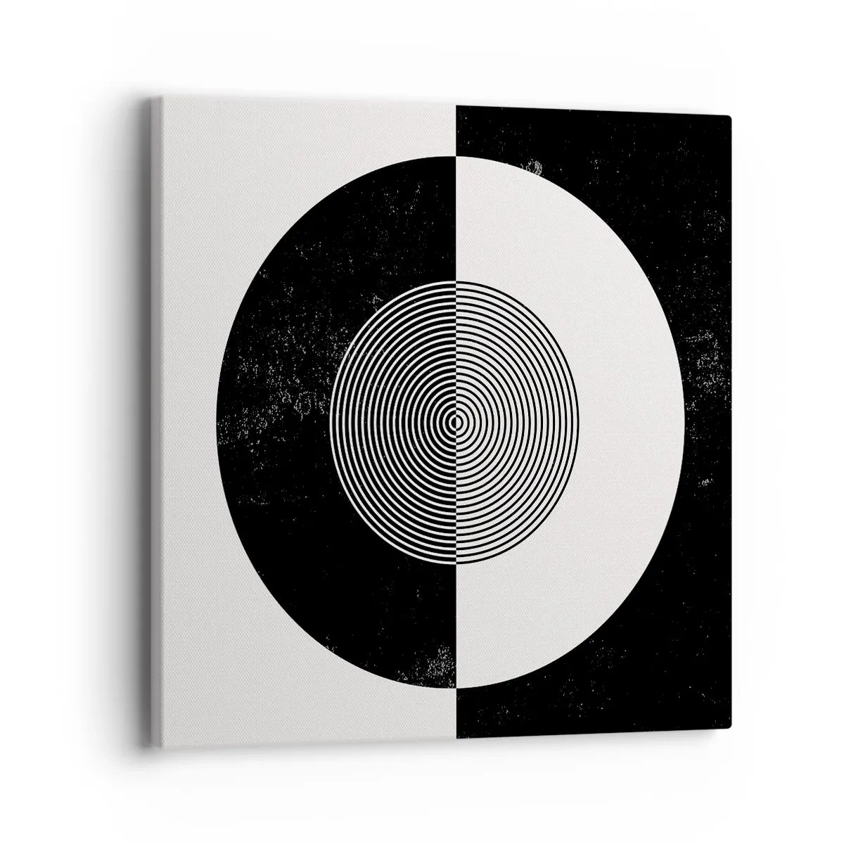 Impression sur toile - Image sur toile - Harmonie de noir et blanc - 40x40 cm