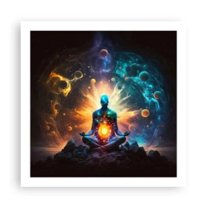 Affiche - Poster - Paix cosmique - 60x60 cm