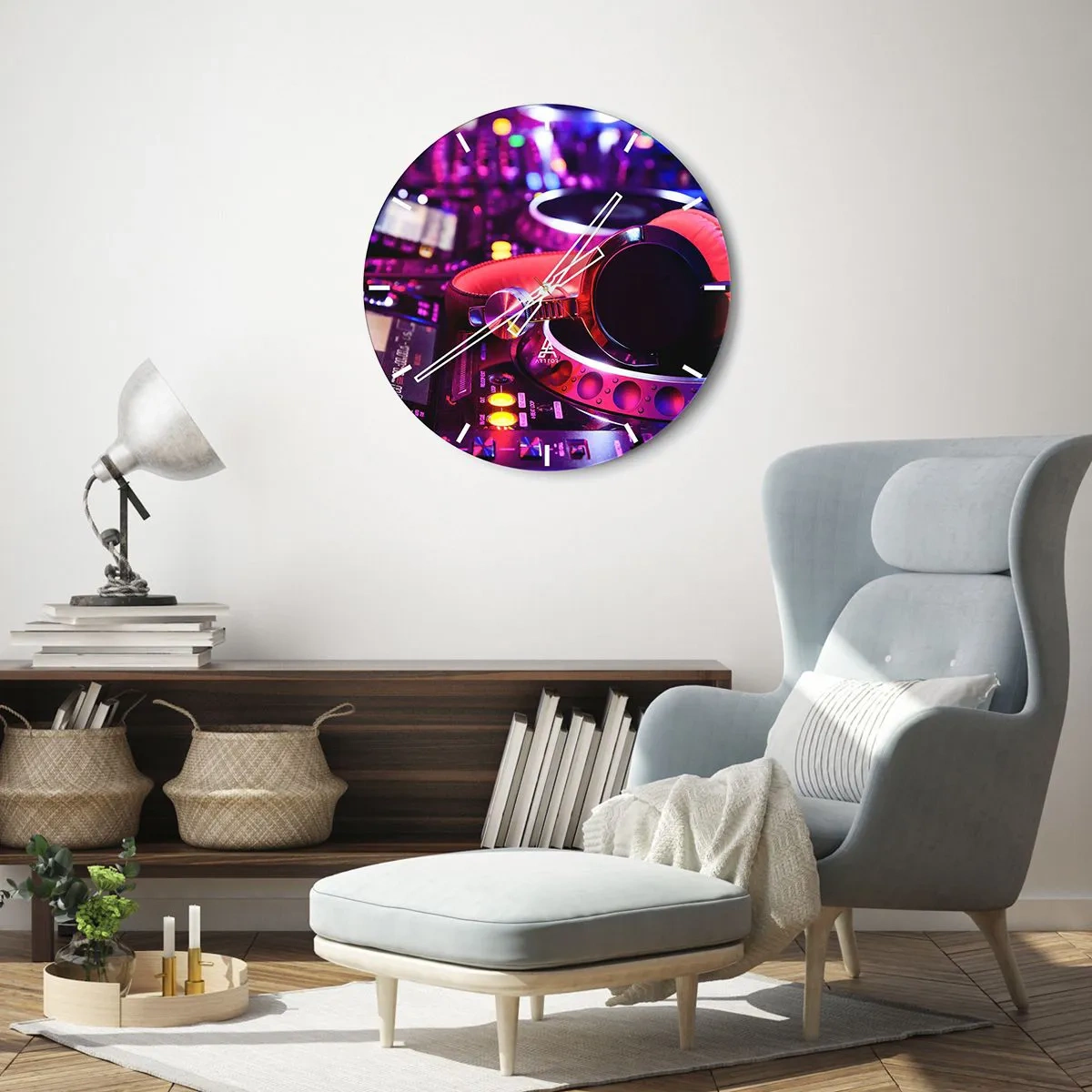 Horloge murale - Pendule murale - Avant que le plaisir ne commence - 40x40 cm