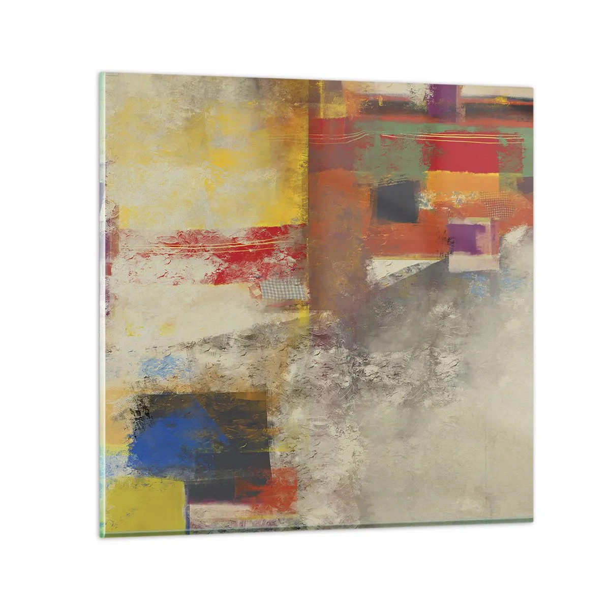 Impression sur verre - Image sur verre - Géométrie des couleurs - 30x30 cm