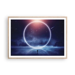 Affiche dans un chêne clair - Poster - Ils sont déjà là... - 100x70 cm