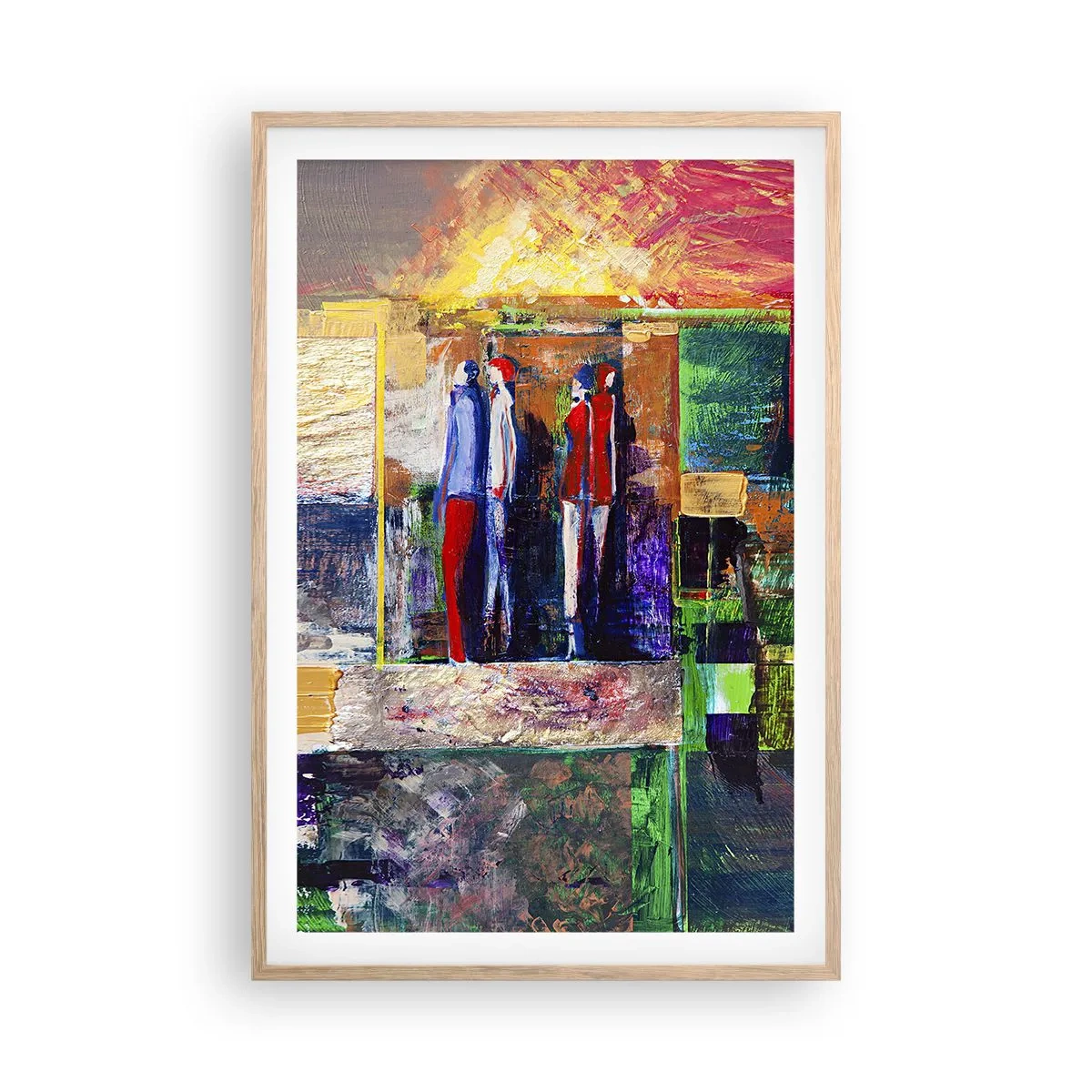 Affiche dans un chêne clair - Poster - Relations et émotions - 61x91 cm