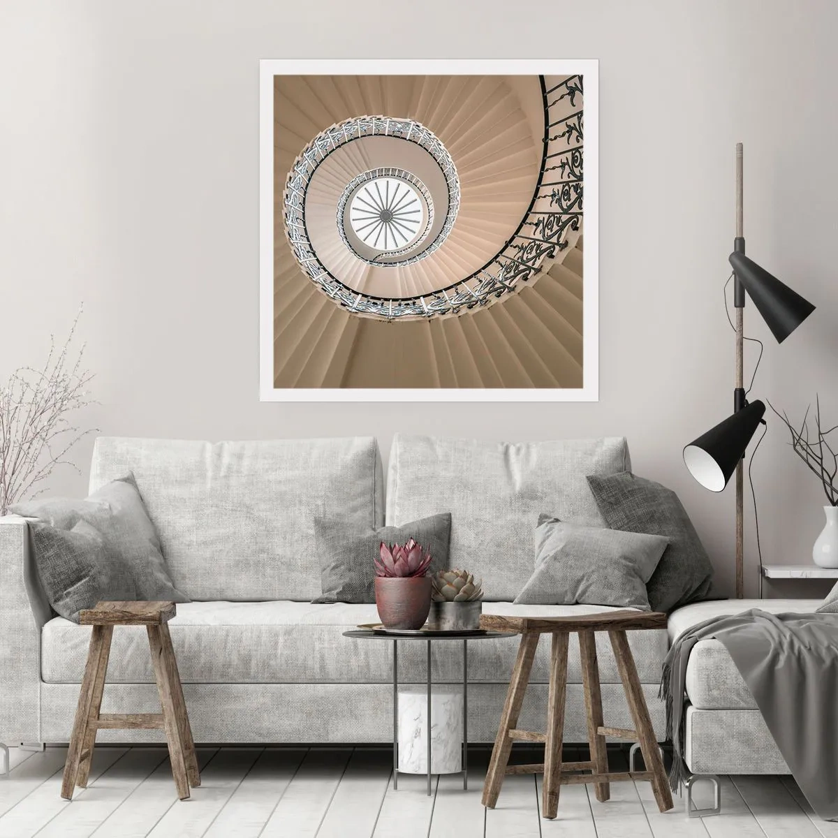 Affiche - Poster - À l'intérieur de la coquille - 50x50 cm