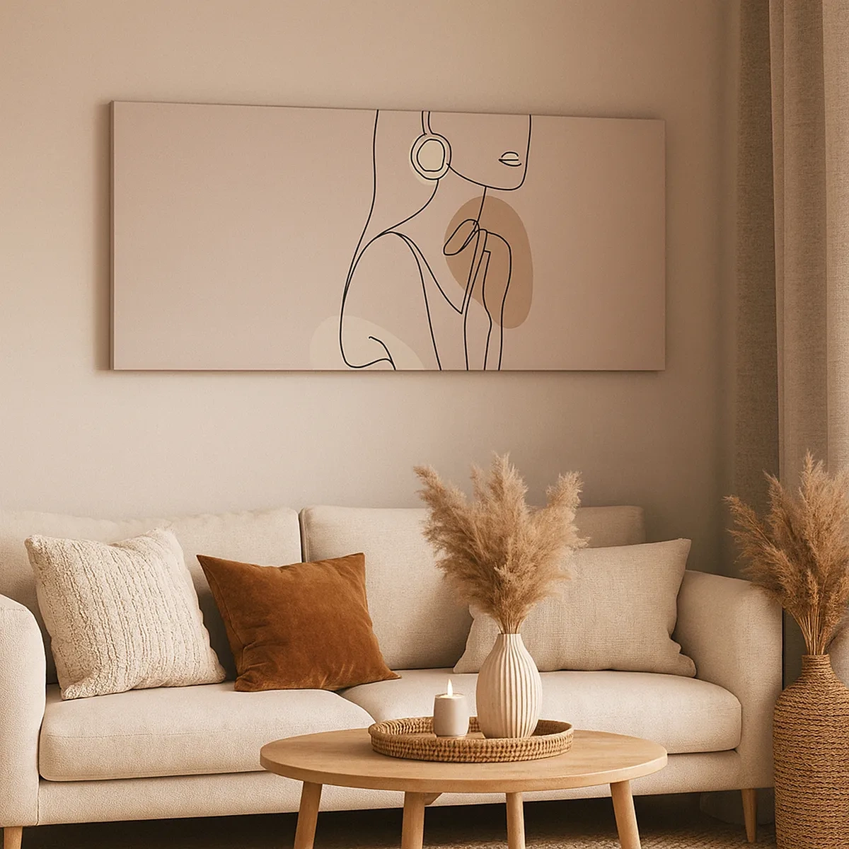 Impression sur toile - Image sur toile - Icone féminin - 30x30 cm