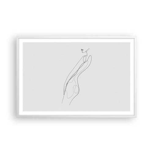 Affiche dans un cadre blanc - Poster - Juste une promesse - 91x61 cm