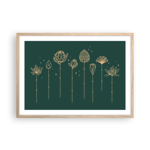 Affiche dans un chêne clair - Poster - La famille Plante - 70x50 cm