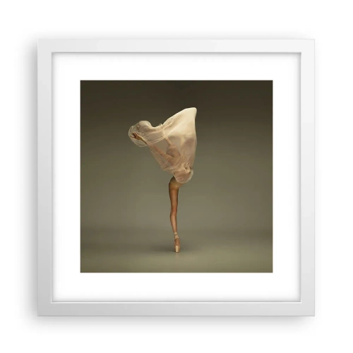 Affiche dans un cadre blanc - Poster - Il va bientôt s'envoler - 30x30 cm