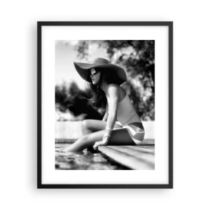 Affiche dans un cadre noir - Poster - Rêve d'été - 40x50 cm