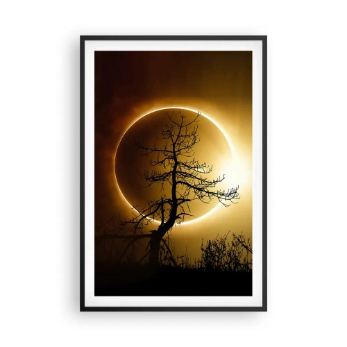 Affiche dans un cadre noir - Poster - Éclipse totale - 61x91 cm