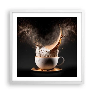 Affiche dans un cadre blanc - Poster - Une explosion de saveur - 50x50 cm