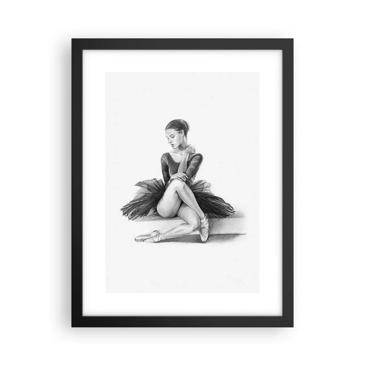 Affiche dans un cadre noir - Poster - Envoutée par la danse - 30x40 cm