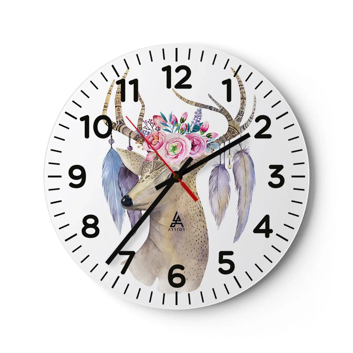 Horloge murale - Pendule murale - Guide de l'âme - doux, innocent - 30x30 cm