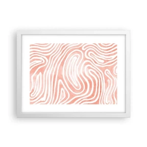 Affiche dans un cadre blanc - Poster - Dans le labyrinthe de corail - 40x30 cm