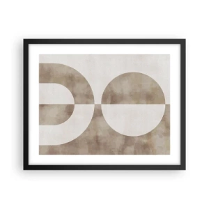 Affiche dans un cadre noir - Poster - Similitudes et différences - 50x40 cm