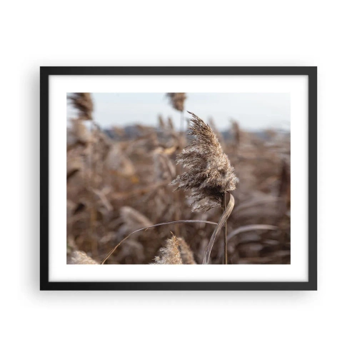 Affiche dans un cadre noir - Poster - Il est temps de s'envoler avec le vent - 50x40 cm
