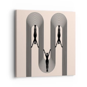 Impression sur toile - Image sur toile - Les jambes en l’air - 30x30 cm