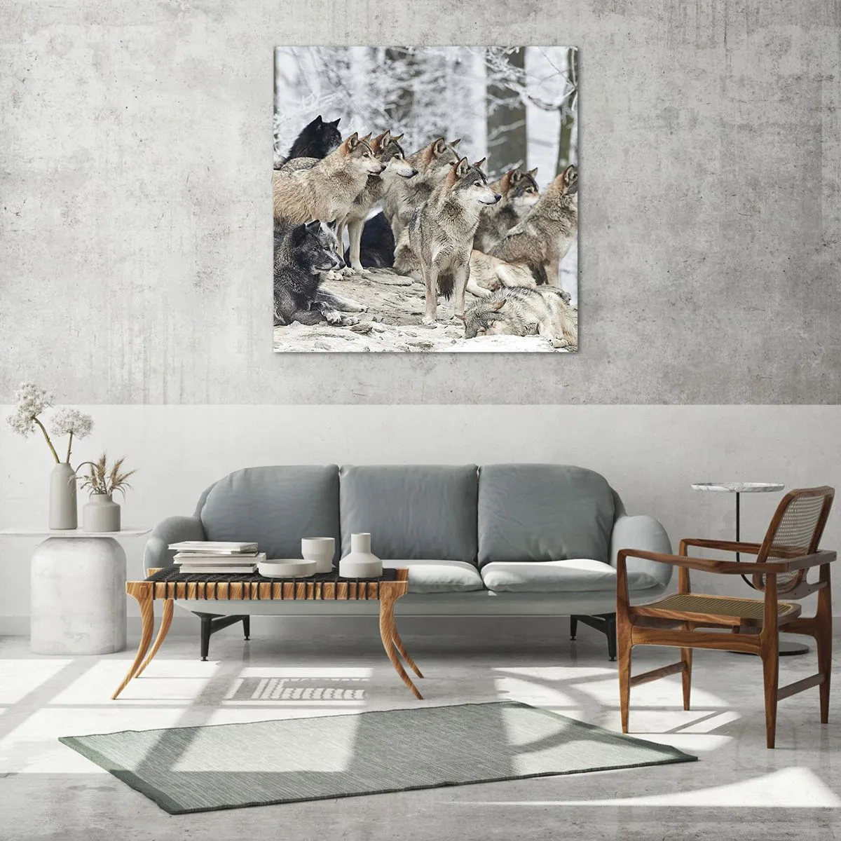 Impression sur verre - Image sur verre - Famille et amis - 50x50 cm