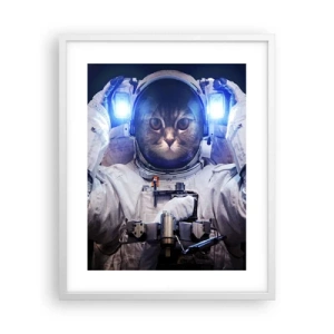 Affiche dans un cadre blanc - Poster - Houston, vous avez un problème - 40x50 cm