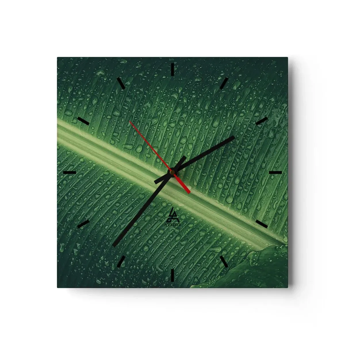 Horloge murale - Pendule murale - Structure de vert - 40x40 cm