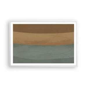 Affiche dans un cadre blanc - Poster - Composition horizontale - 91x61 cm