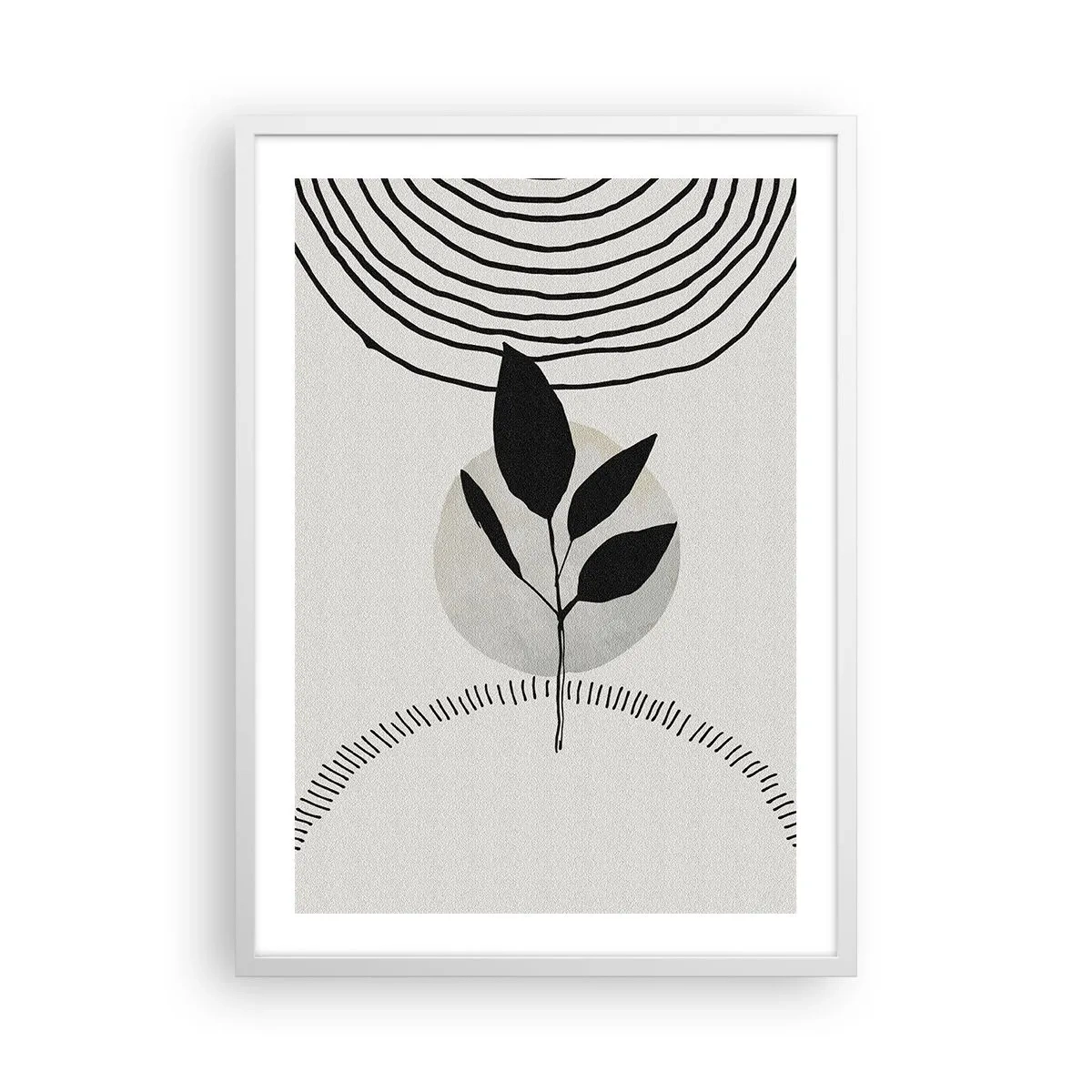 Affiche dans un cadre blanc - Poster - Composition : rituels de la nature - 50x70 cm