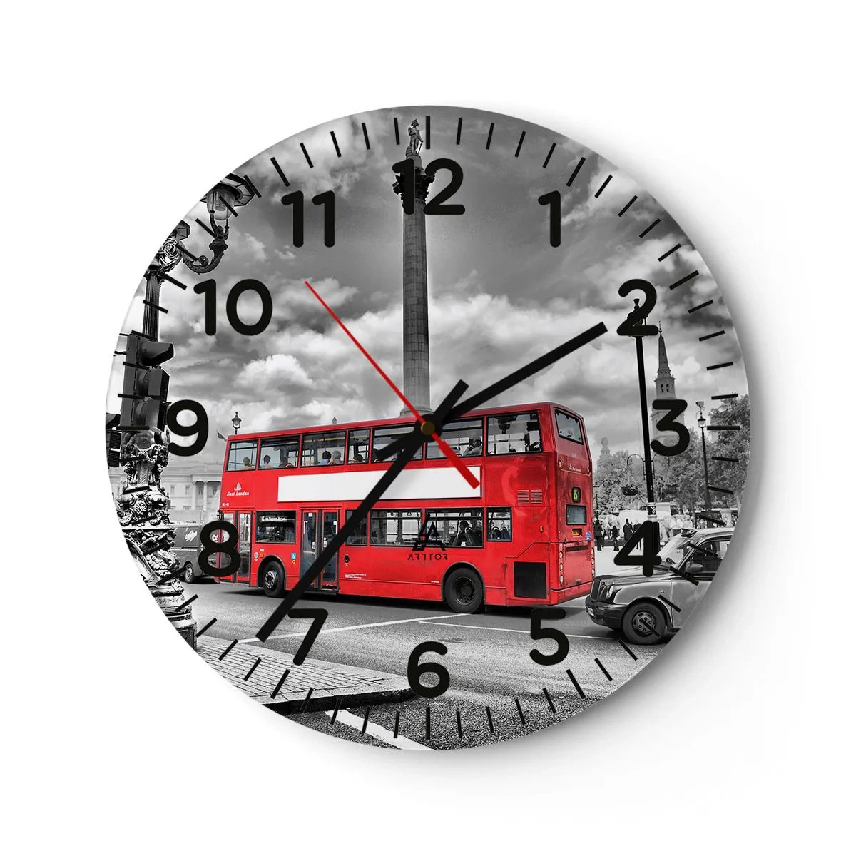 Horloge murale - Pendule murale - La vraie circulation sanguine de la ville - 30x30 cm