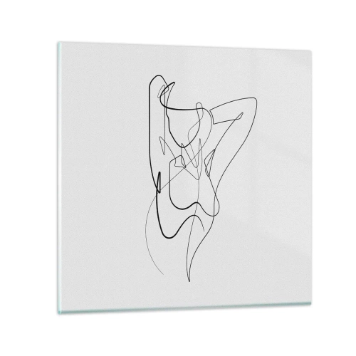 Impression sur verre - Image sur verre - Vraiment, tu es comme ça... - 60x60 cm