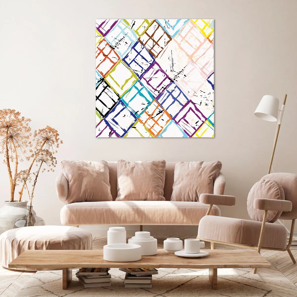 Impression sur toile - Image sur toile - Cellules à louer - 50x50 cm