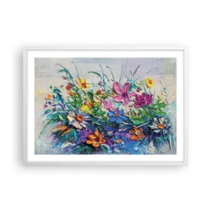 Affiche dans un cadre blanc - Poster - Absolument pas une nature morte - 70x50 cm