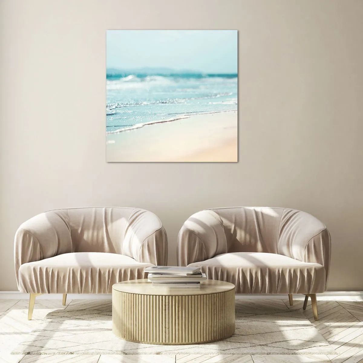 Impression sur verre - Image sur verre - Chaleur et bruissement - 40x40 cm