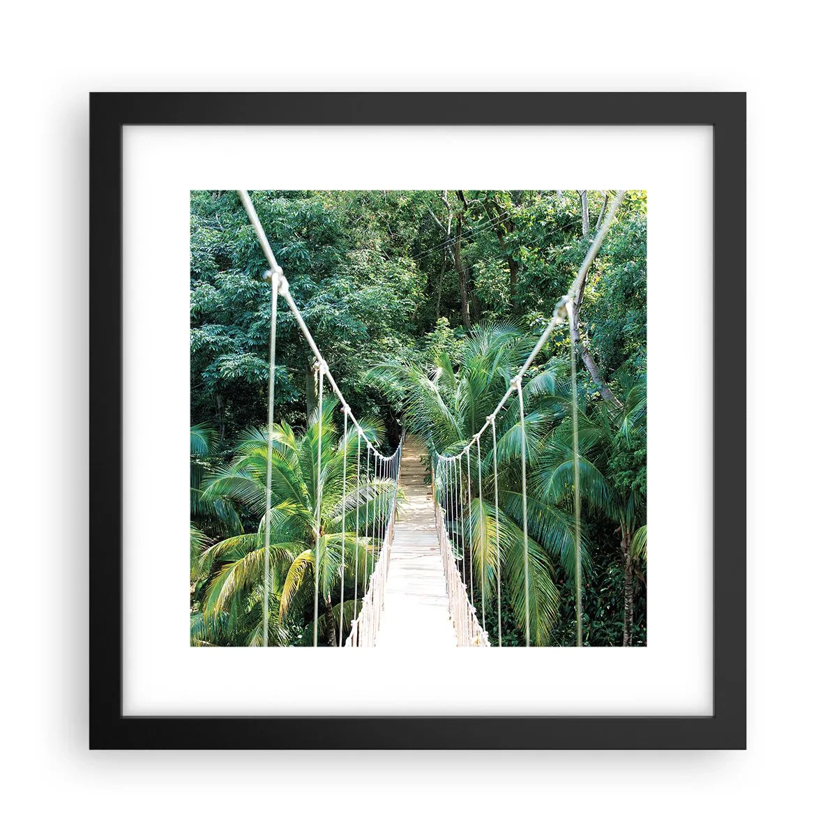 Affiche dans un cadre noir - Poster - Welcome to the jungle! - 30x30 cm