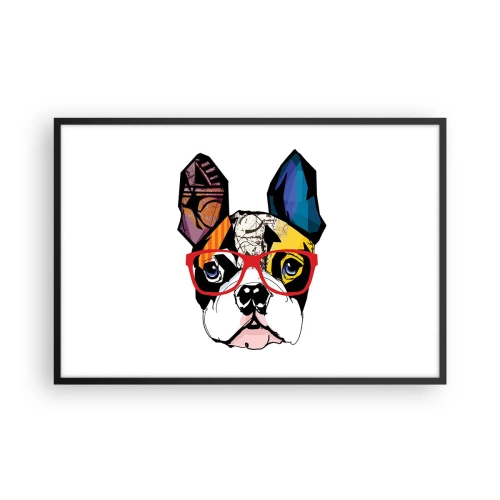 Affiche dans un cadre noir - Poster - Intellectuel - 91x61 cm