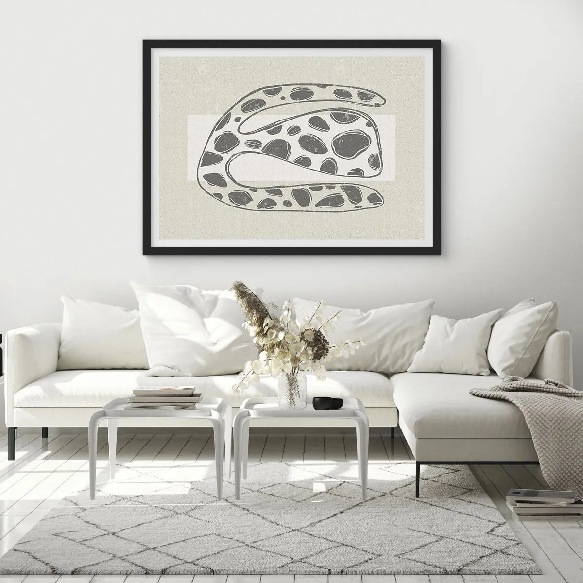 Affiche dans un cadre noir - Poster - Une étrange créature - 50x40 cm