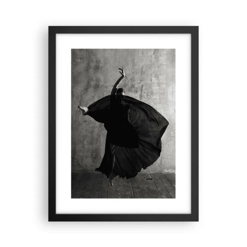 Affiche dans un cadre noir - Poster - Pas plein de passion - 30x40 cm