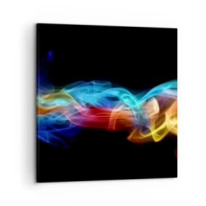 Impression sur toile - Image sur toile - Danse arc-en-ciel du brouillard - 60x60 cm