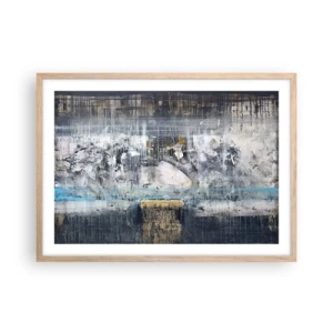 Affiche dans un chêne clair - Poster - Comme sur la glace, comme après décembre - 70x50 cm