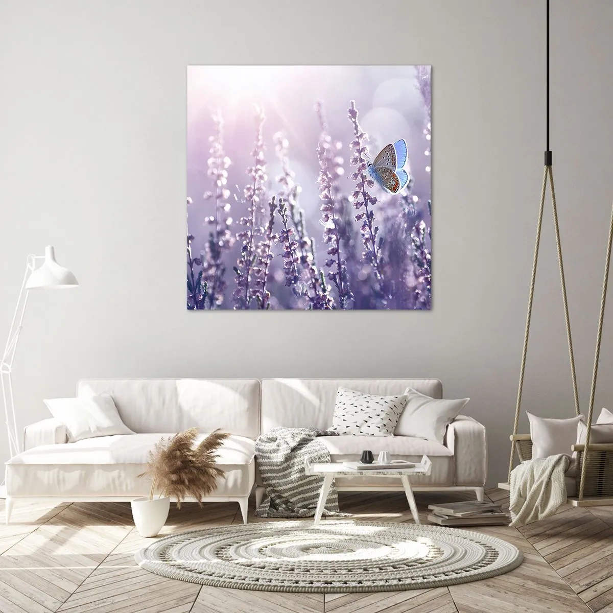 Impression sur toile - Image sur toile - Baiser de papillon - 50x50 cm