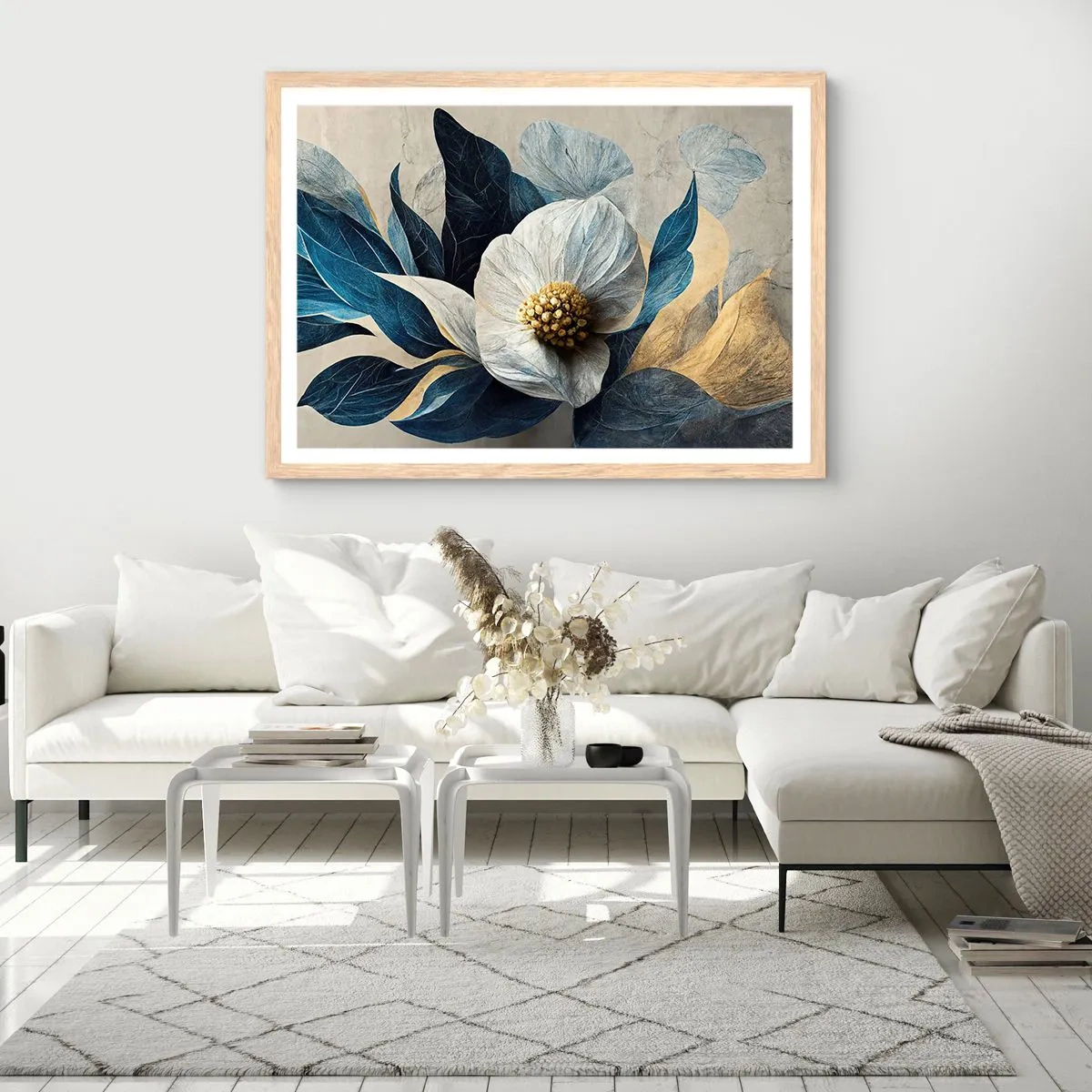 Affiche dans un chêne clair - Poster - Il a un coeur d'or - 100x70 cm