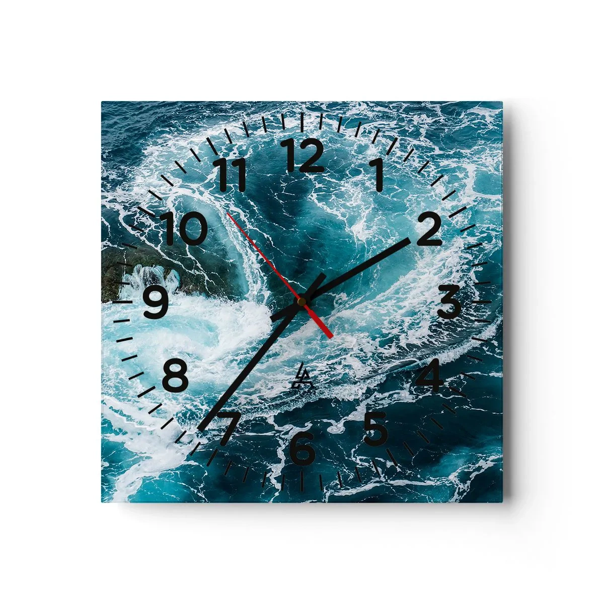 Horloge murale - Pendule murale - La porte vers le centre de la Terre - 40x40 cm