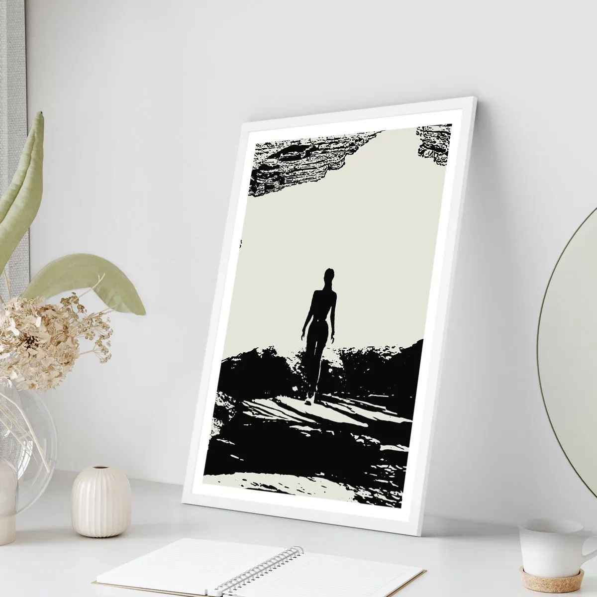 Affiche dans un cadre blanc - Poster - Nouveau look - 30x40 cm