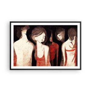 Affiche dans un cadre noir - Poster - Madones des ténèbres - 91x61 cm