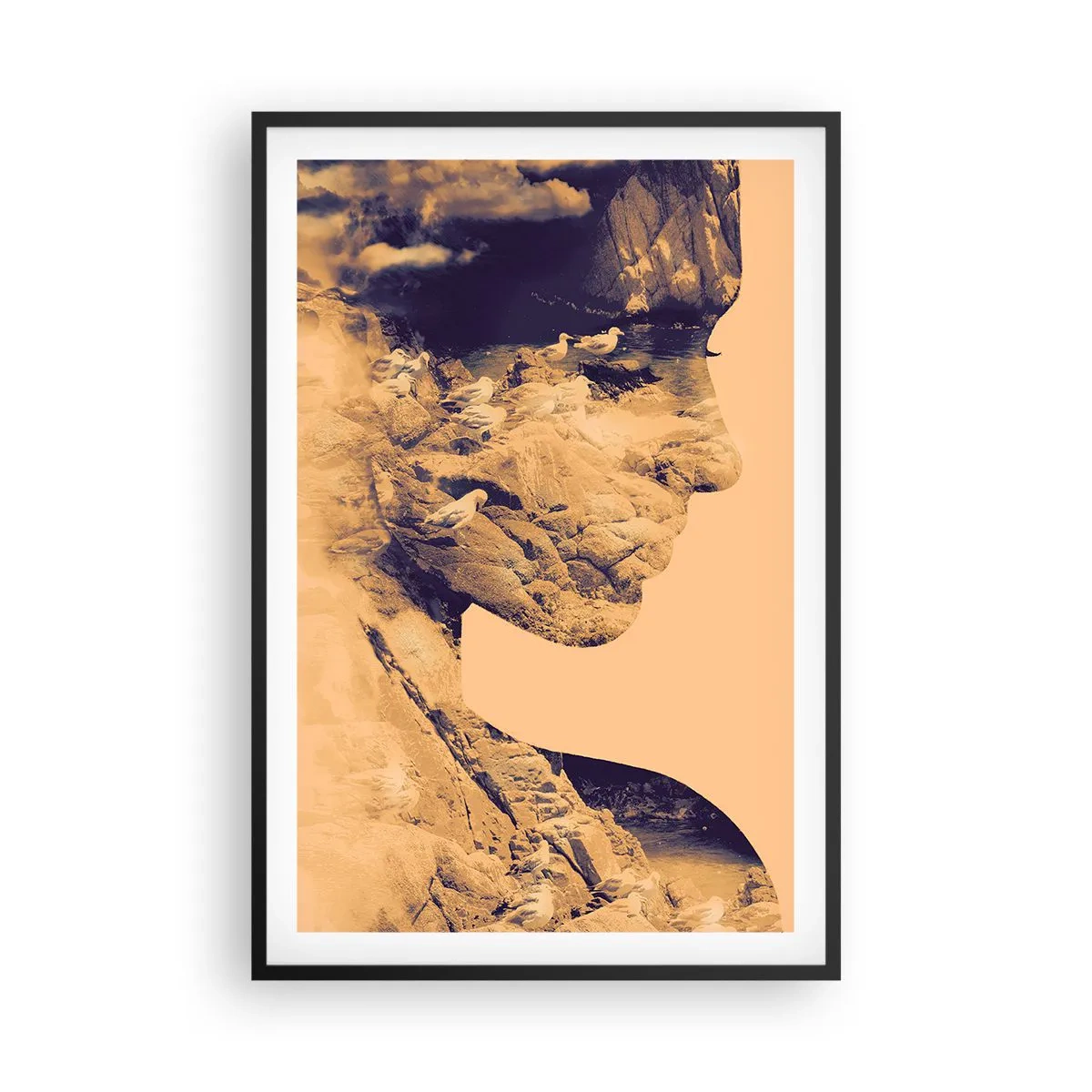 Affiche dans un cadre noir - Poster - Beauté de la nature - 61x91 cm