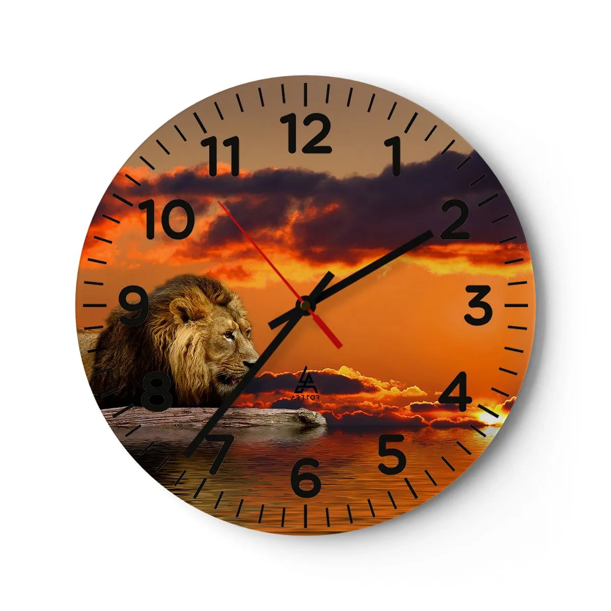 Horloge murale - Pendule murale - Le roi de la nature - 40x40 cm