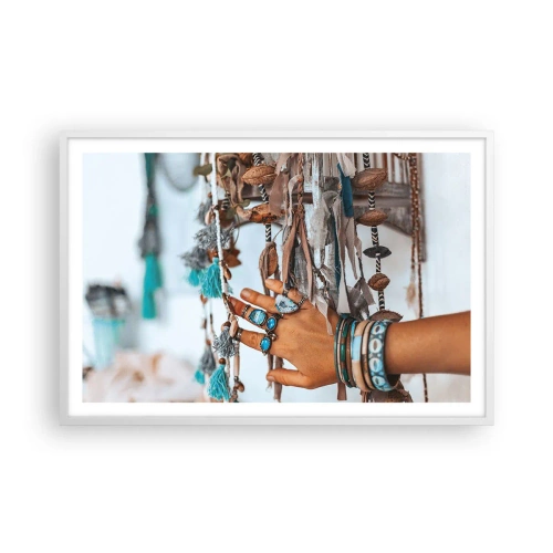 Affiche dans un cadre blanc - Poster - Trésor local - 91x61 cm