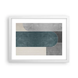 Affiche dans un cadre blanc - Poster - Composition de niveaux - 40x30 cm